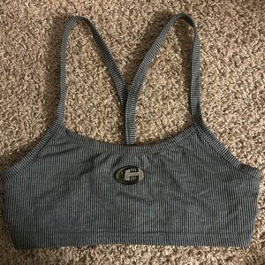 Charcoal Grey Shein Crop Top